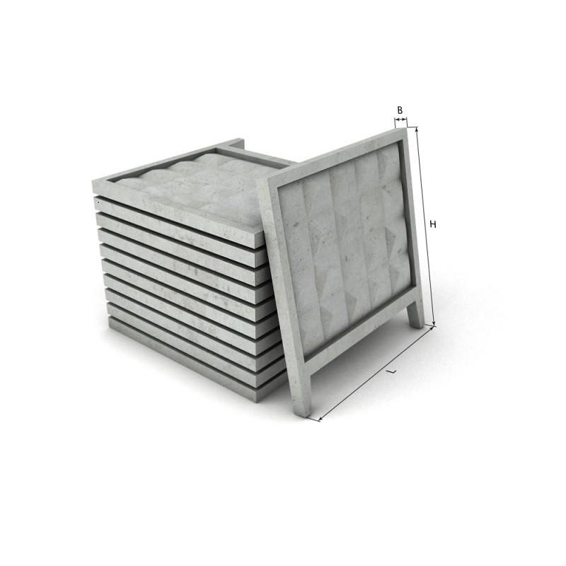 Плита забора ПО-1